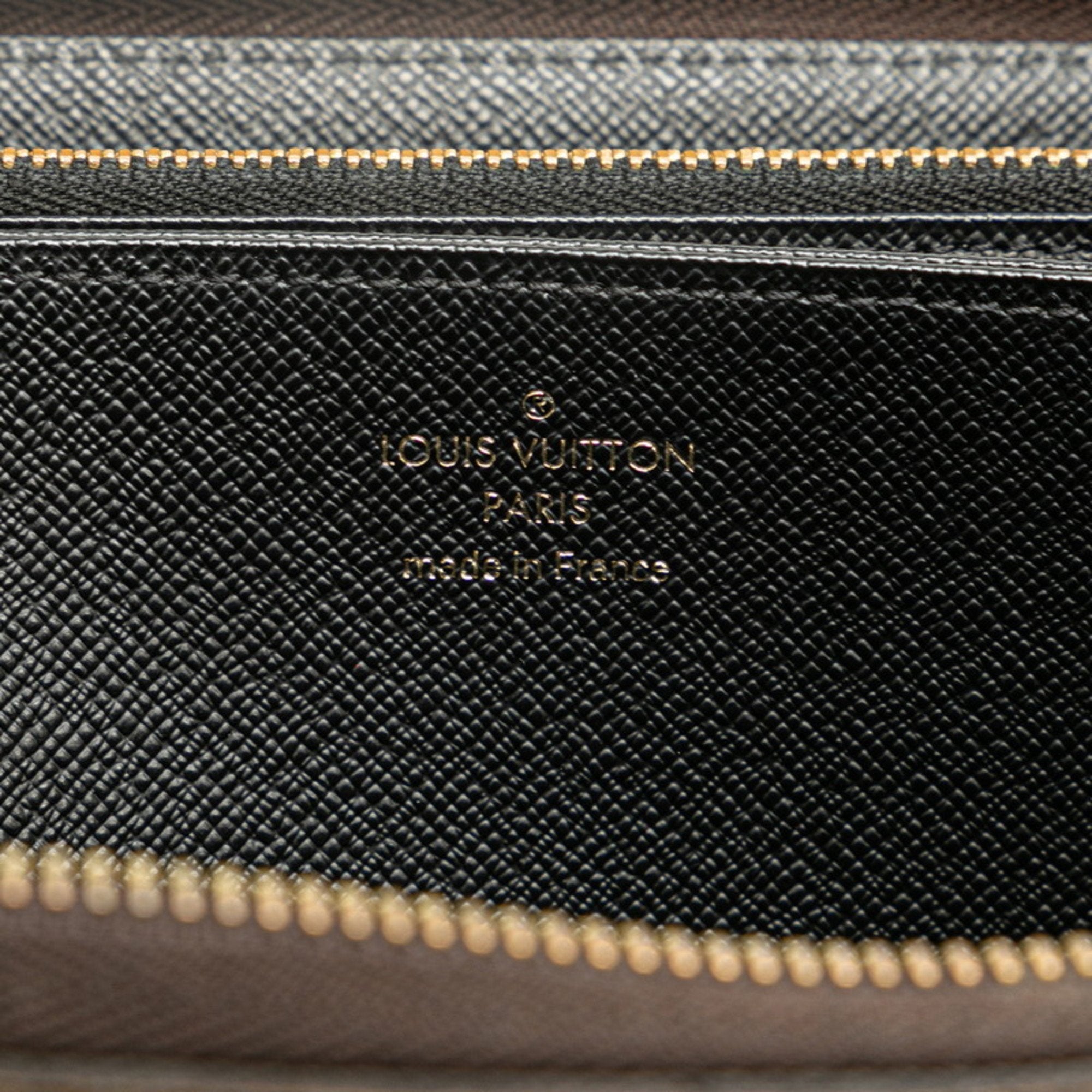 Louis Vuitton Brown Pvc Leather Long Wallet