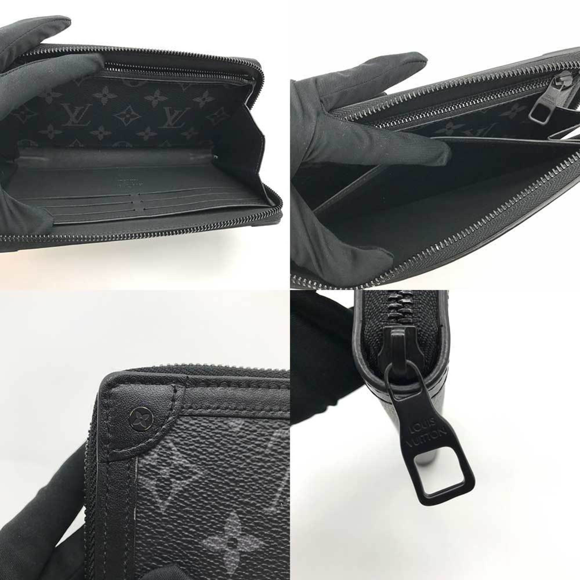 Louis Vuitton Black Monogram Eclipse Monogram Eclipse Long Wallet