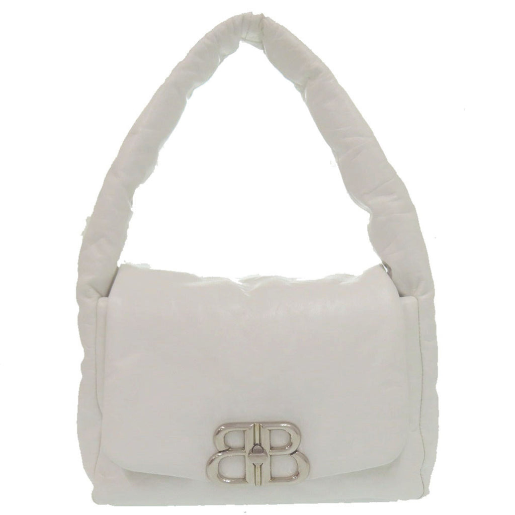 Balenciaga White Leather Handbag Shoulder