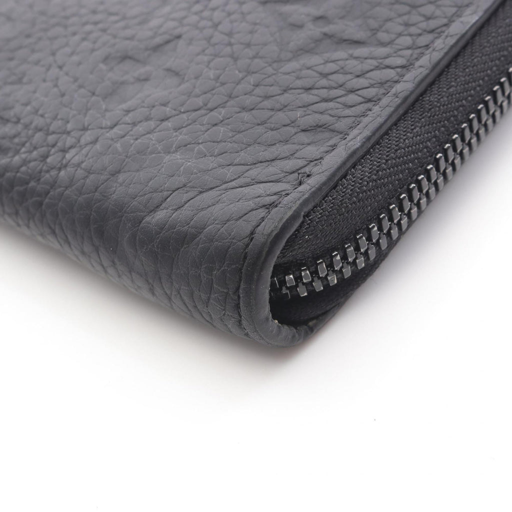 Louis Vuitton Black Noir Leather Long Wallet