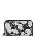 Prada Saffiano Black Gray Leather Long Wallet (Bi-Fold)