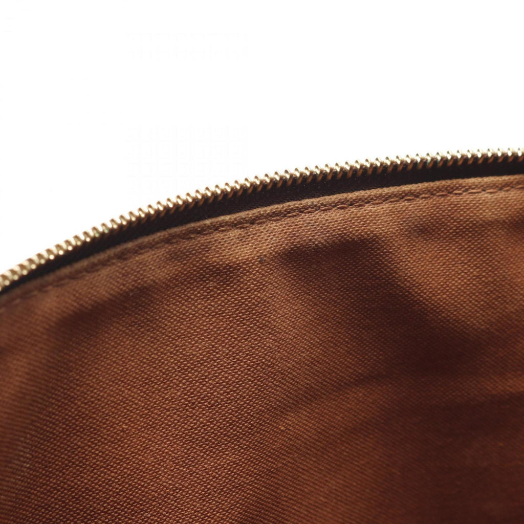 Louis Vuitton Brown Monogram Pvc Coated Canvas Leather Tote Bag