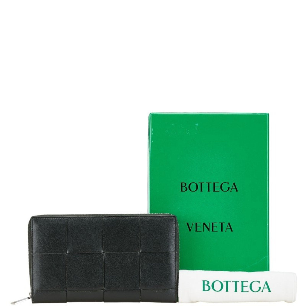 Bottega Veneta Black Orange Leather Coin Purse/Coin Case