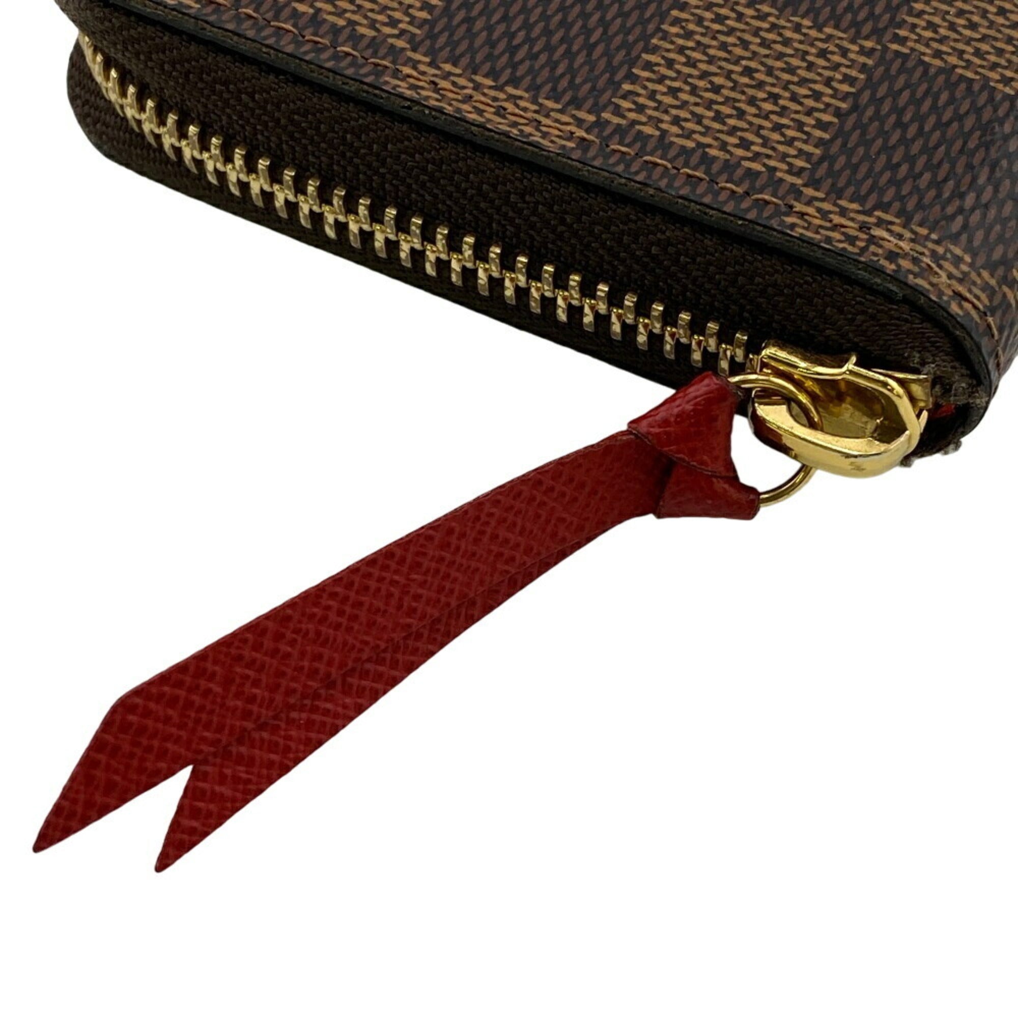 Louis Vuitton Damier Brown Leather Long Wallet