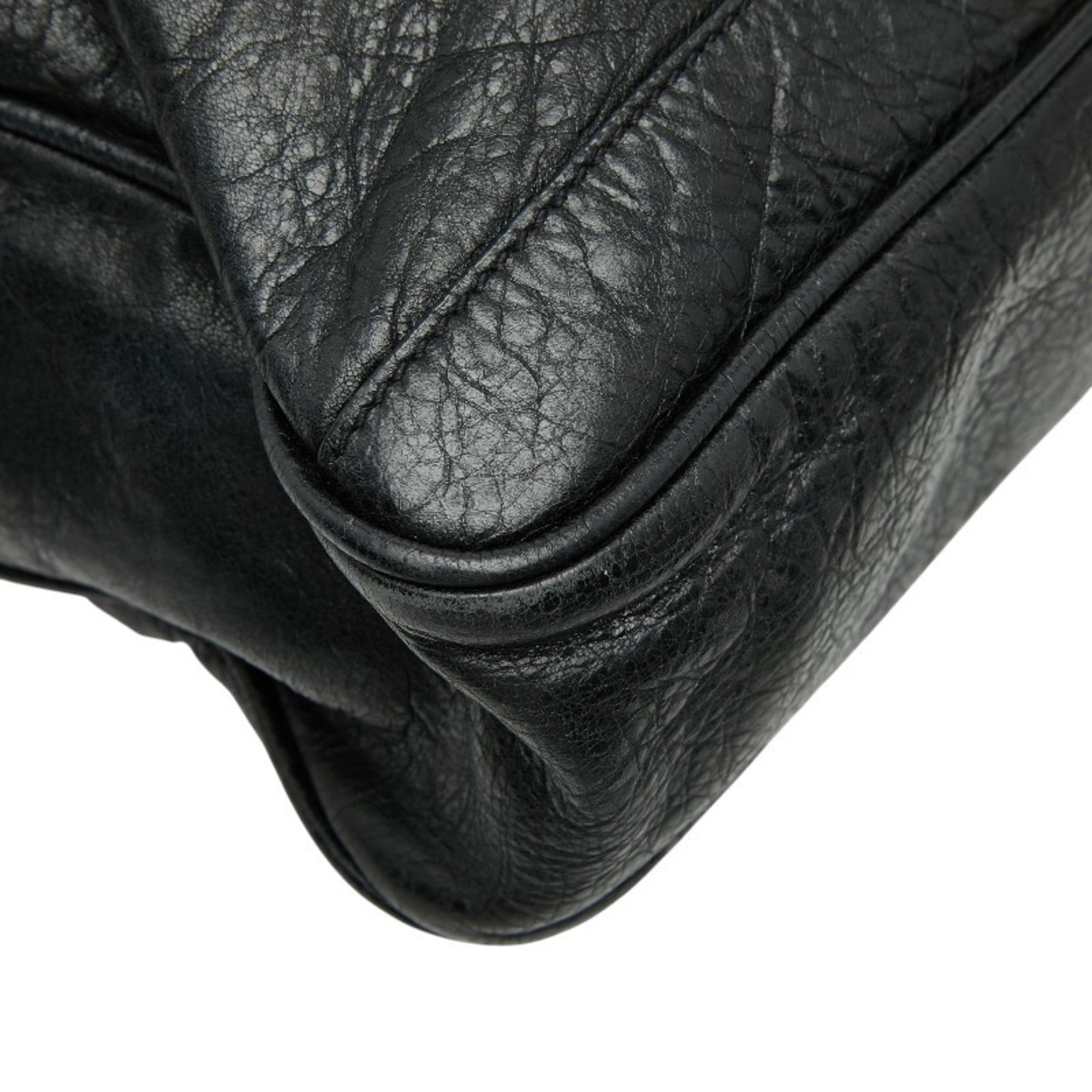 Balenciaga Black Leather Briefcase Shoulder