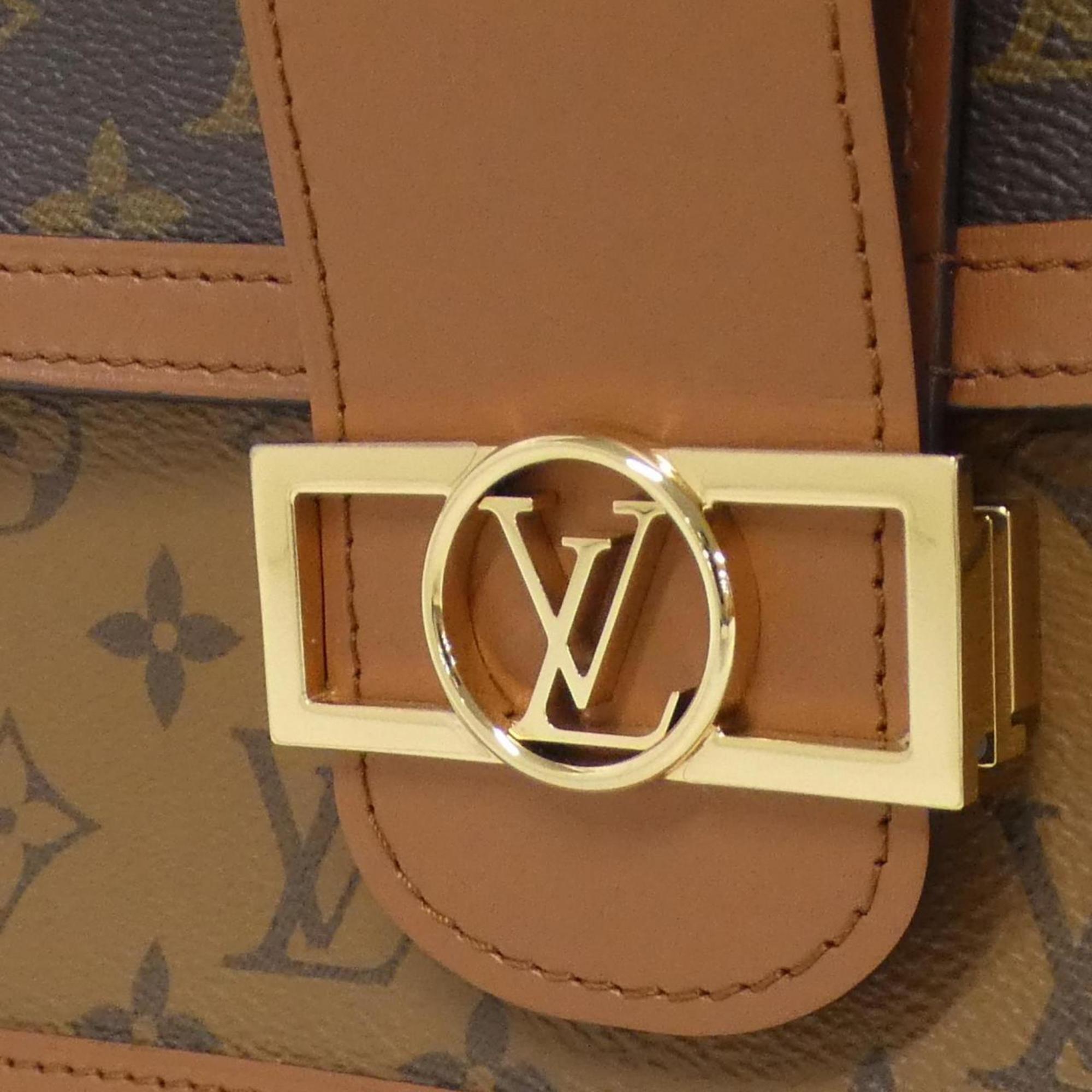 Louis Vuitton Brown Coated Canvas Shoulder Bag