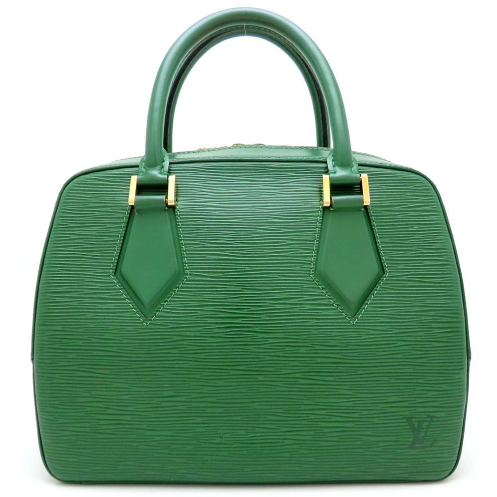 Louis Vuitton Epi Borneo Green Leather Handbag