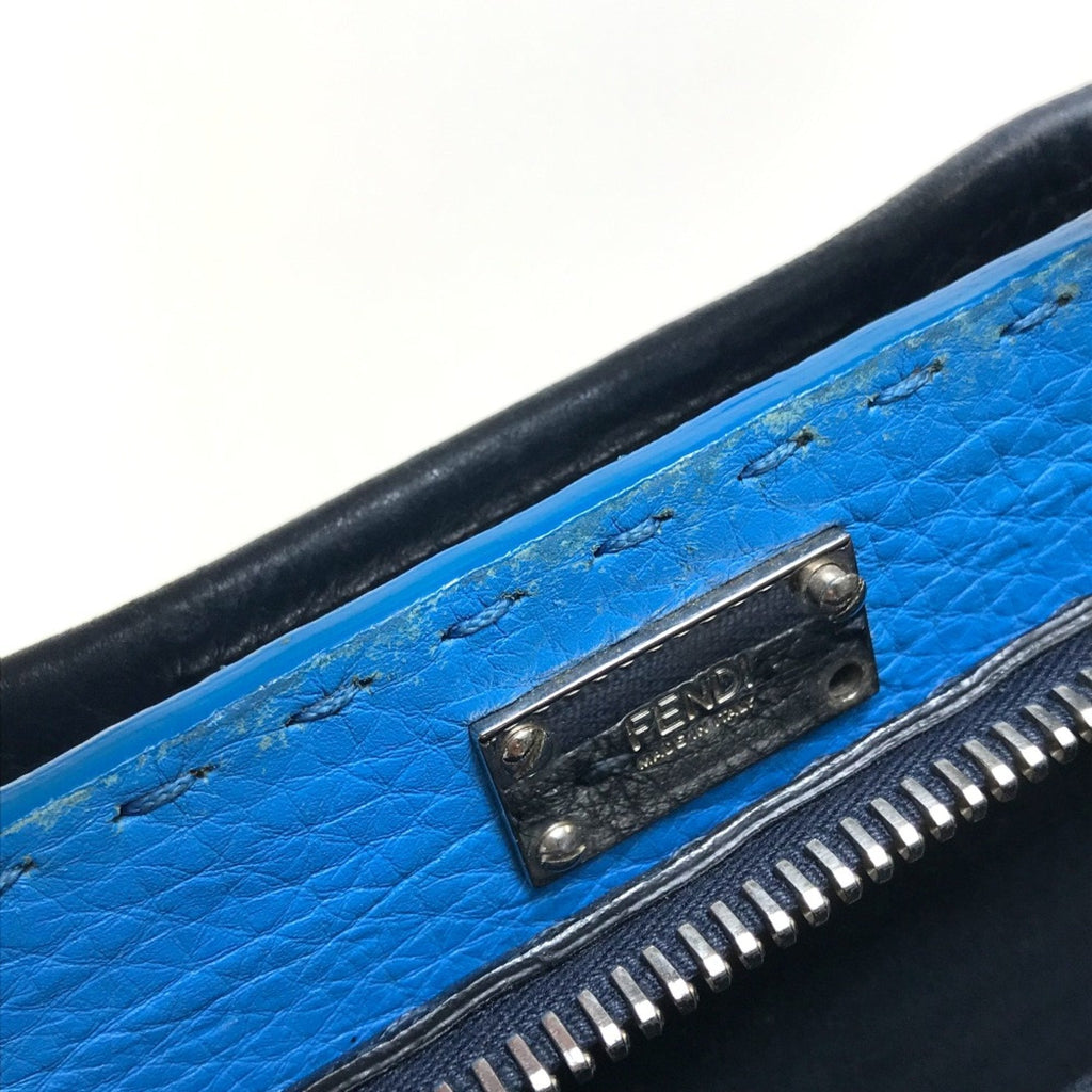 Fendi Navy Leather Briefcase