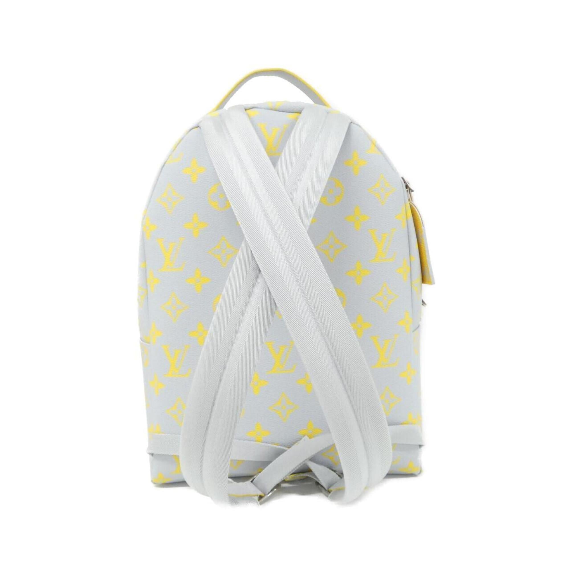 Louis Vuitton Gray Jaune Coated Canvas Backpack