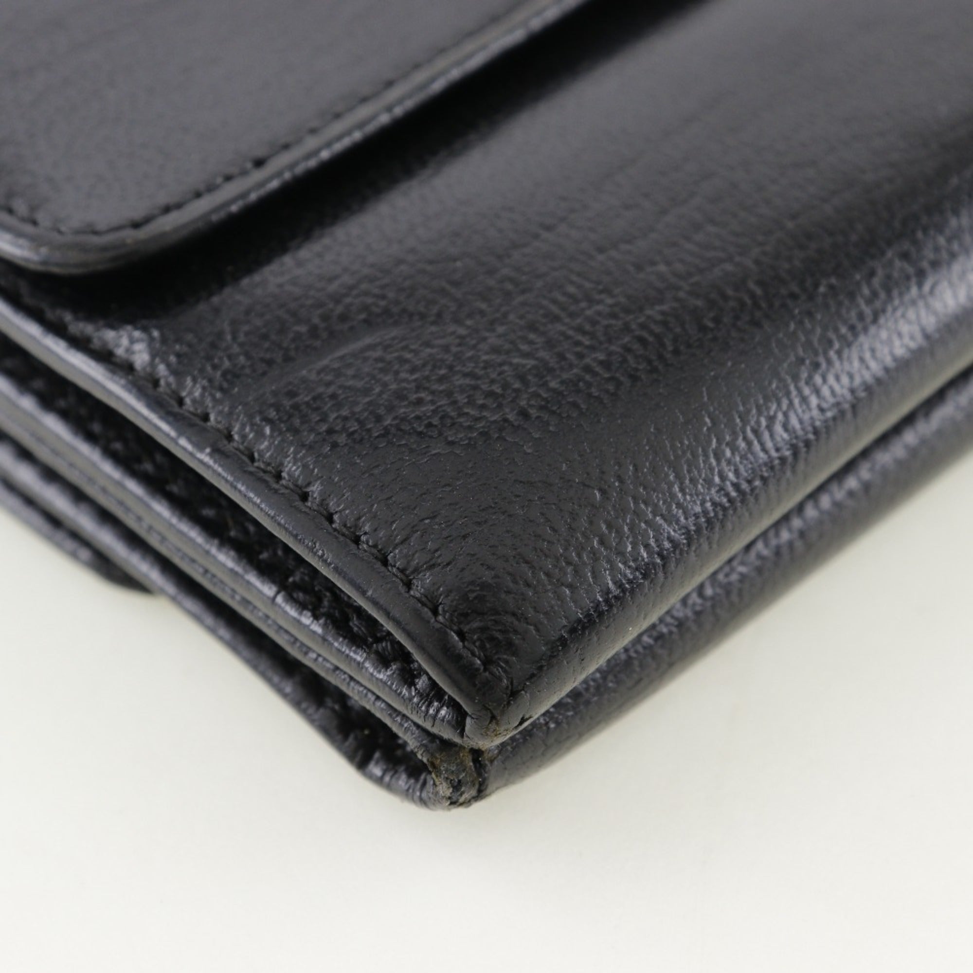 Chanel Black Leather Wallet (Bi-Fold)