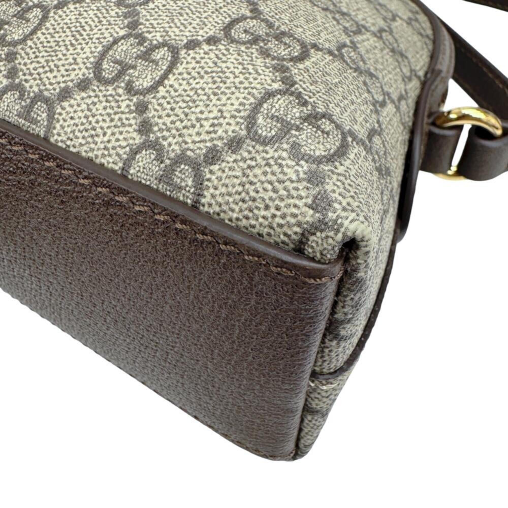 Gucci Beige Gg Supreme Shoulder Bag (Pre-Owned)