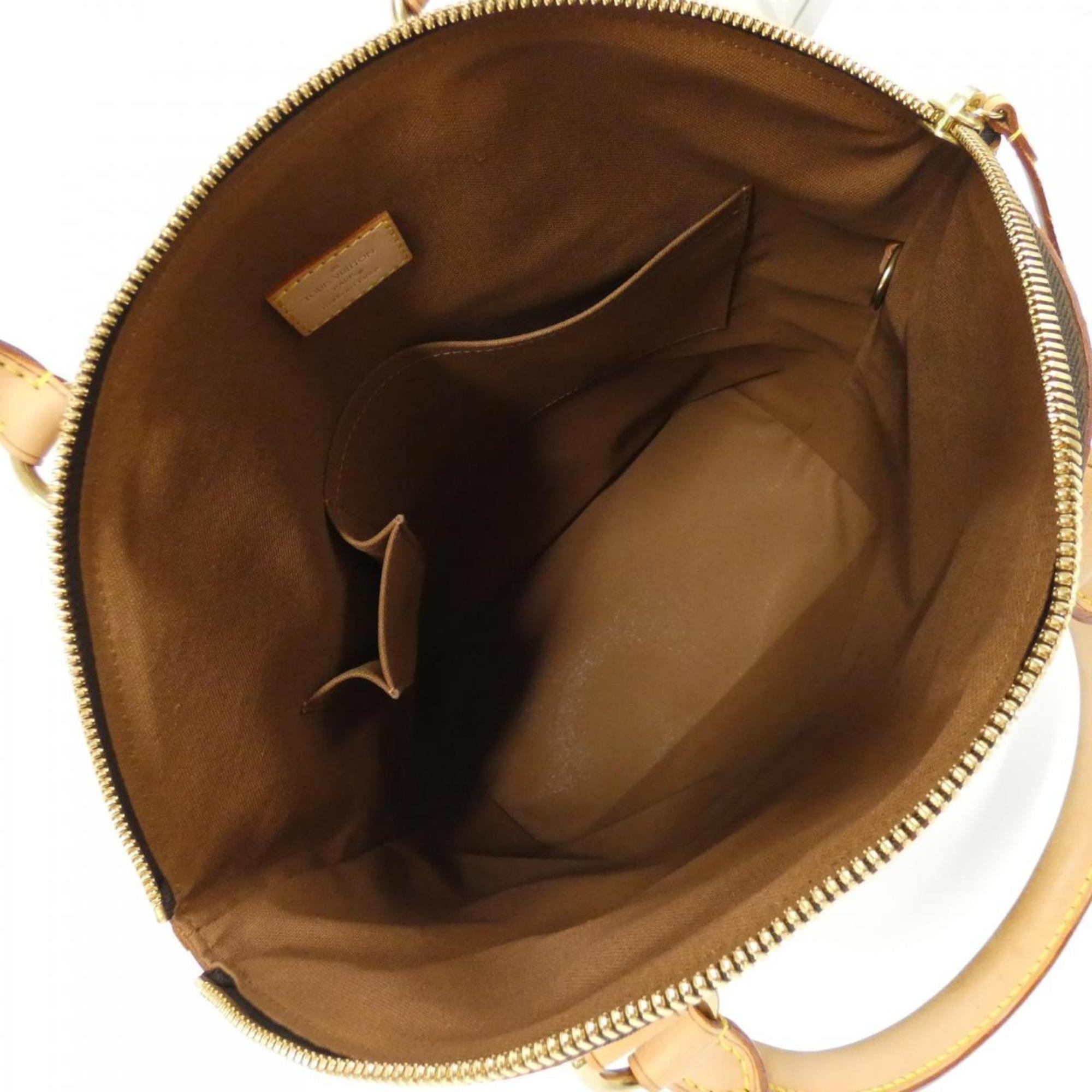 Louis Vuitton Marron Coated Canvas Handbag