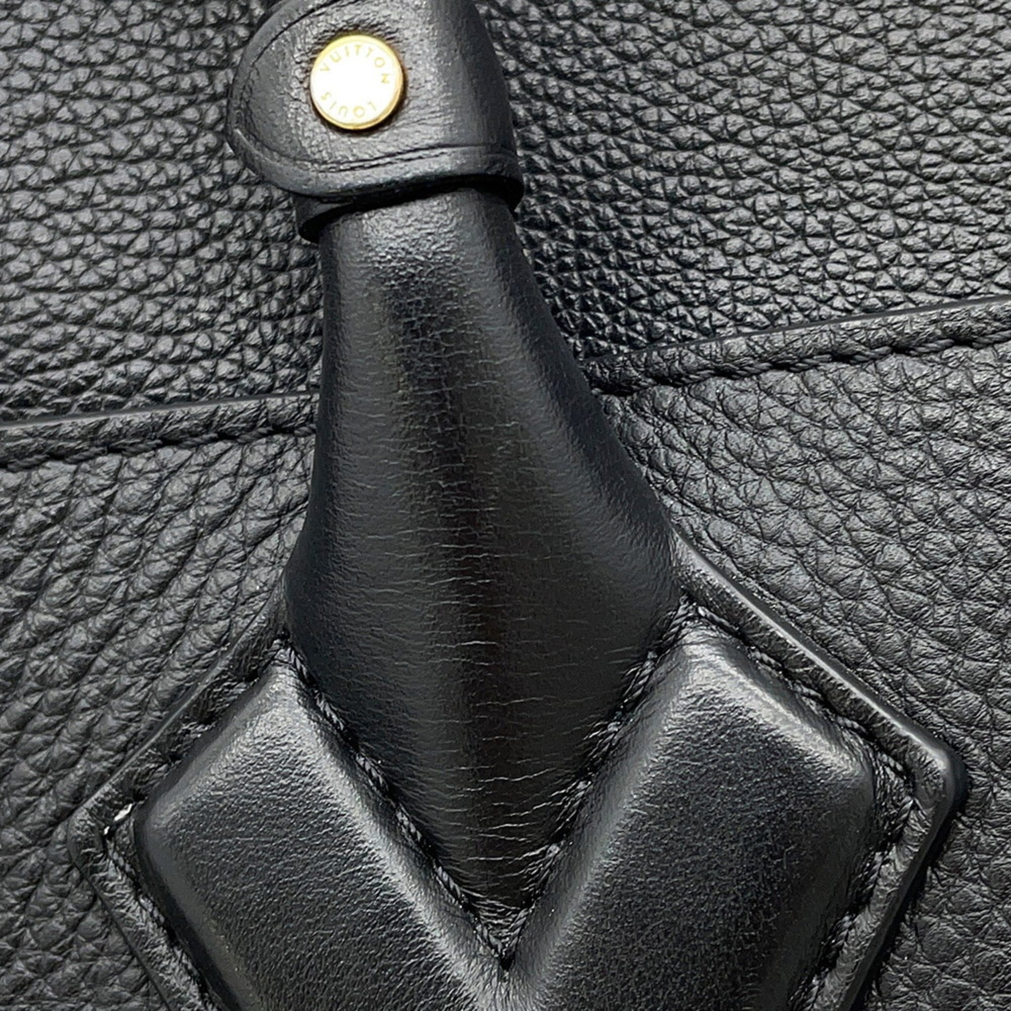 Louis Vuitton Noir Monogram Leather Handbag