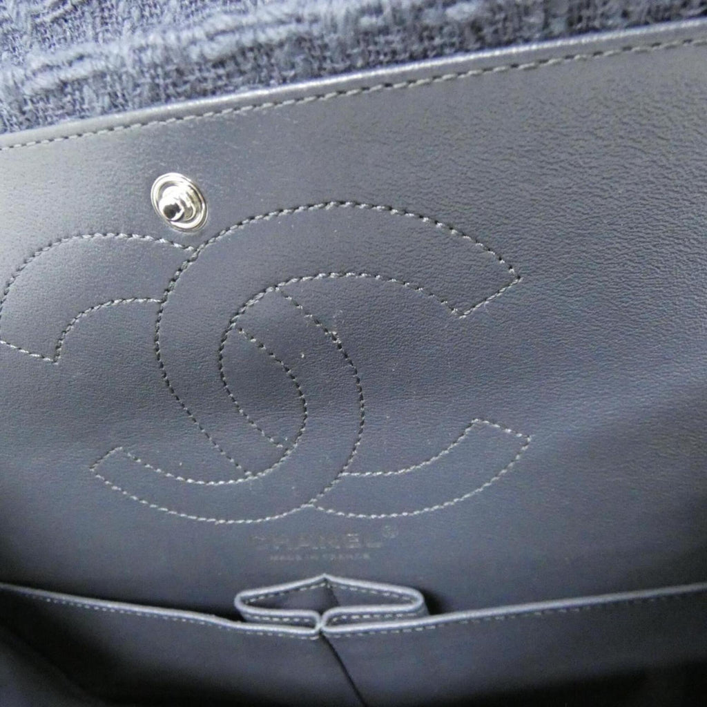 Chanel Gray Tweed Shoulder Bag