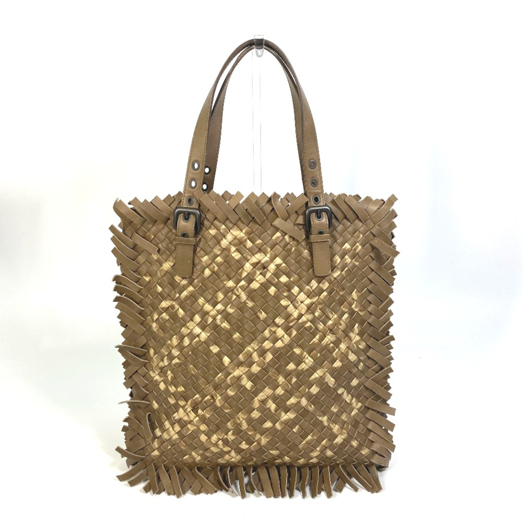 Bottega Veneta Beige Leather Tote Bag