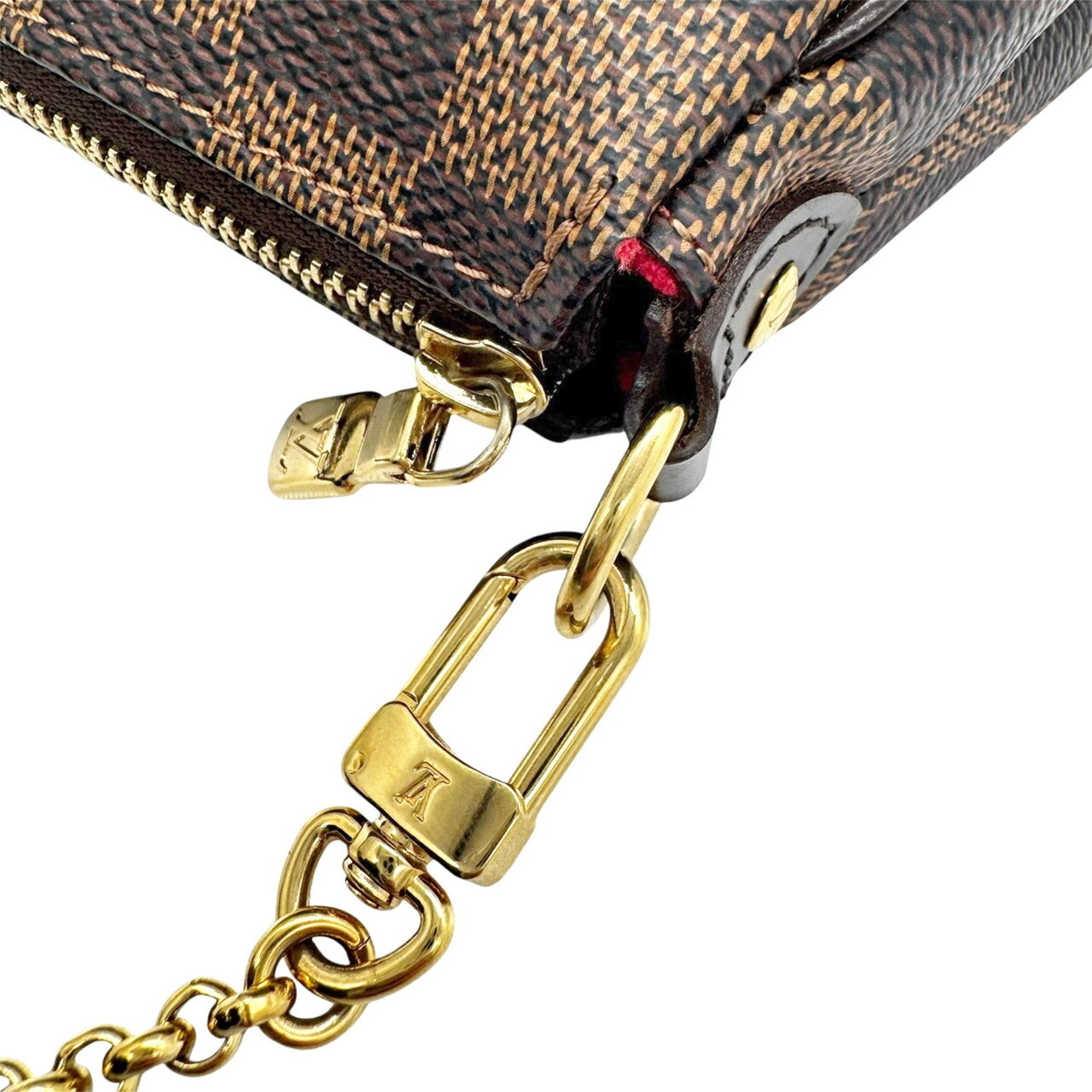 Louis Vuitton Brown Damier Canvas Ebene Damier Canvas Pochette Shoulder Bag