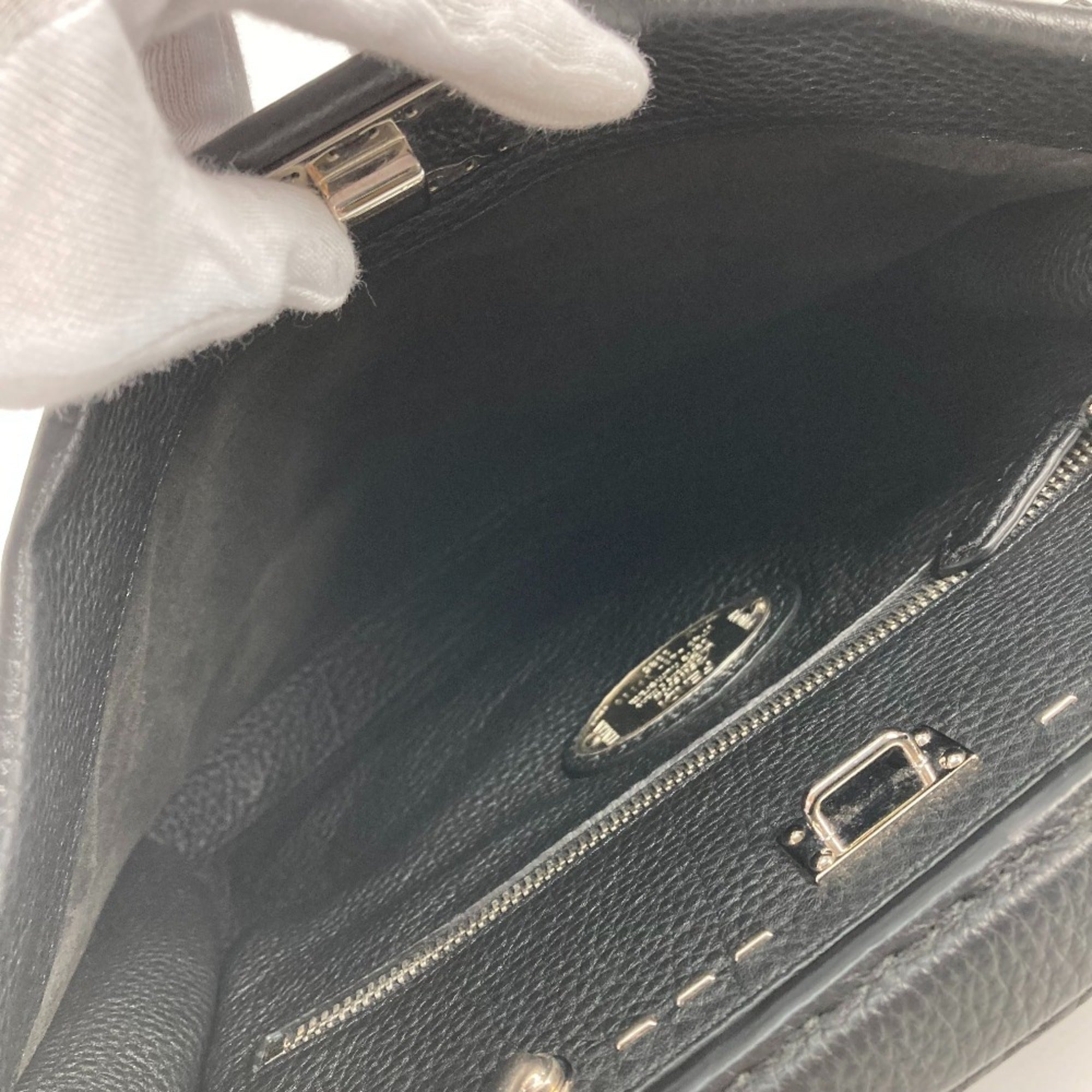 Fendi Black Leather Handbag