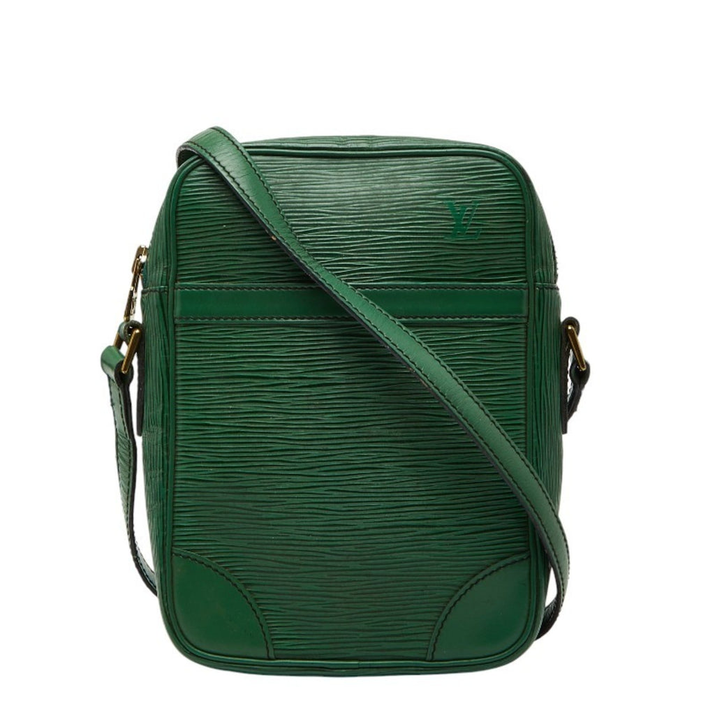 Louis Vuitton Epi Borneo Green Leather Shoulder Bag