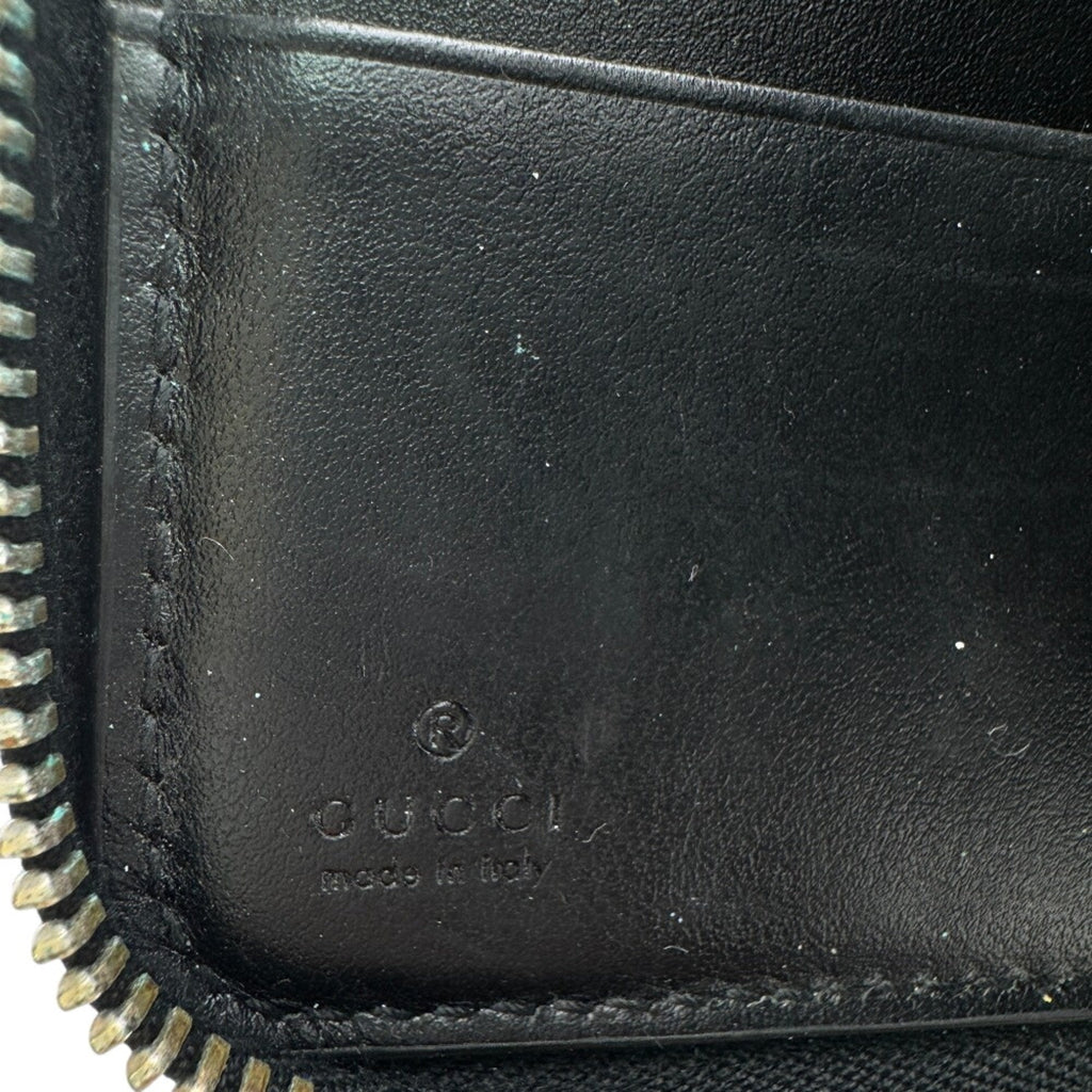 Gucci Black Leather Long Wallet (Bi-Fold) (Pre-Owned)