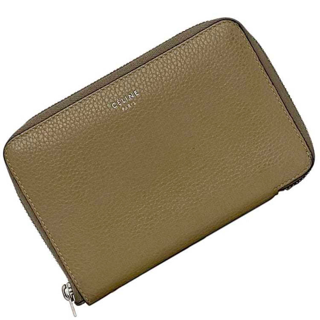 Celine Beige Leather Wallet (Bi-Fold)