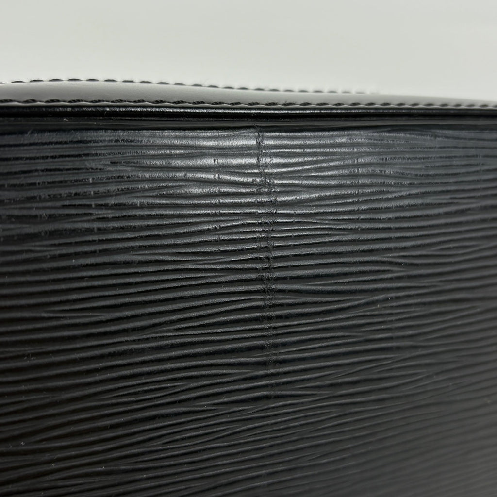 Louis Vuitton Black Noir Epi Leather Handbag