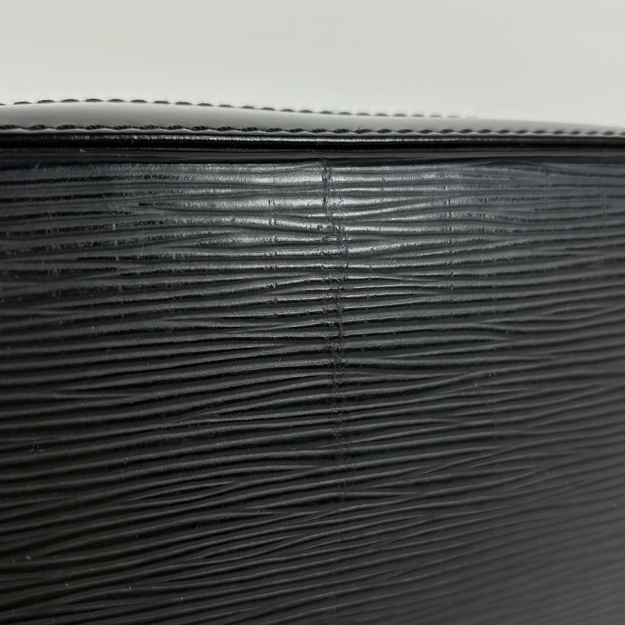 Louis Vuitton Black Noir Epi Leather Handbag