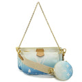 Louis Vuitton Blue Monogram Canvas Pochette Pouch Shoulder Bag