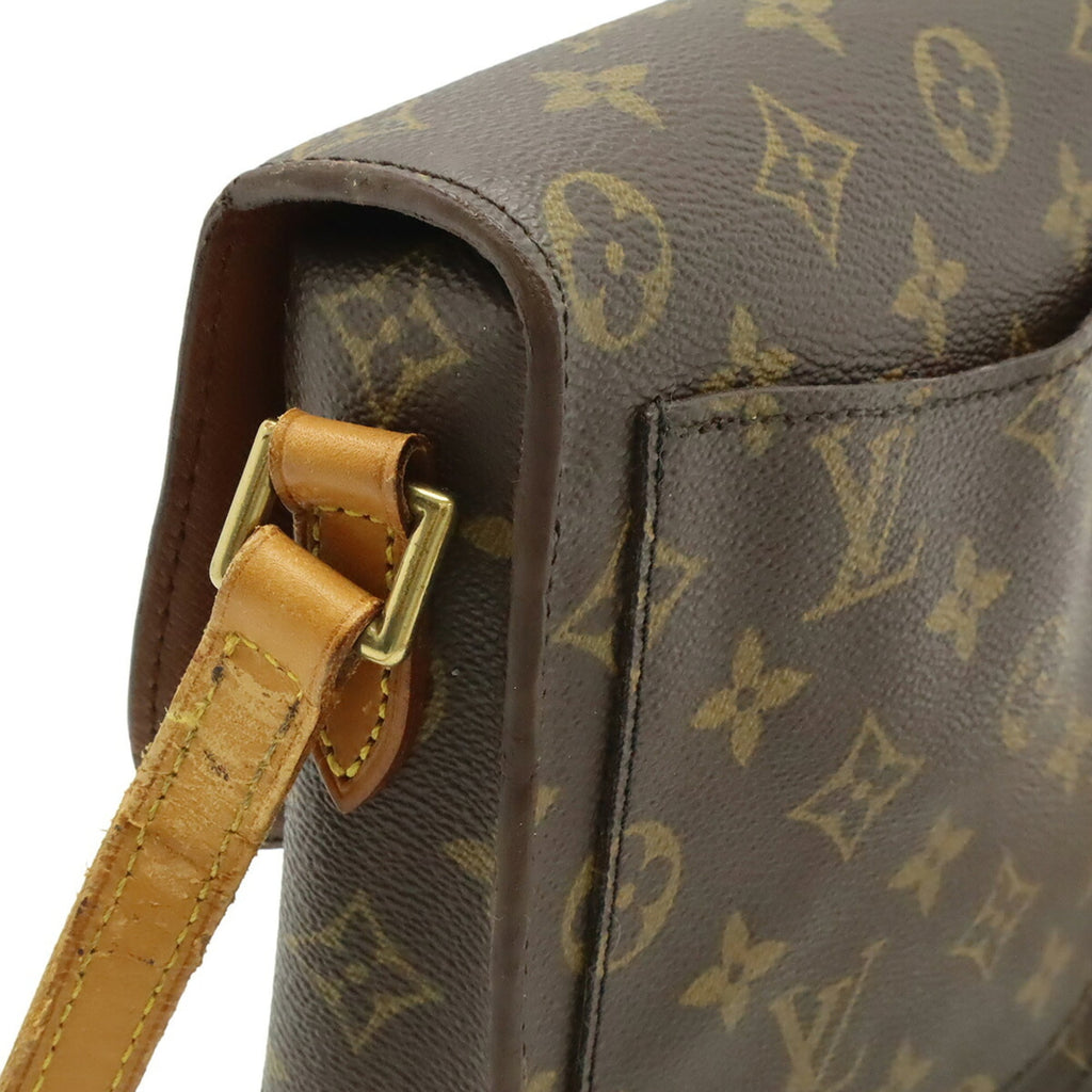 Louis Vuitton Brown Monogram Canvas Pvc Coated Canvas Pochette Shoulder Bag