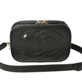 Chanel Black Leather Shoulder Bag