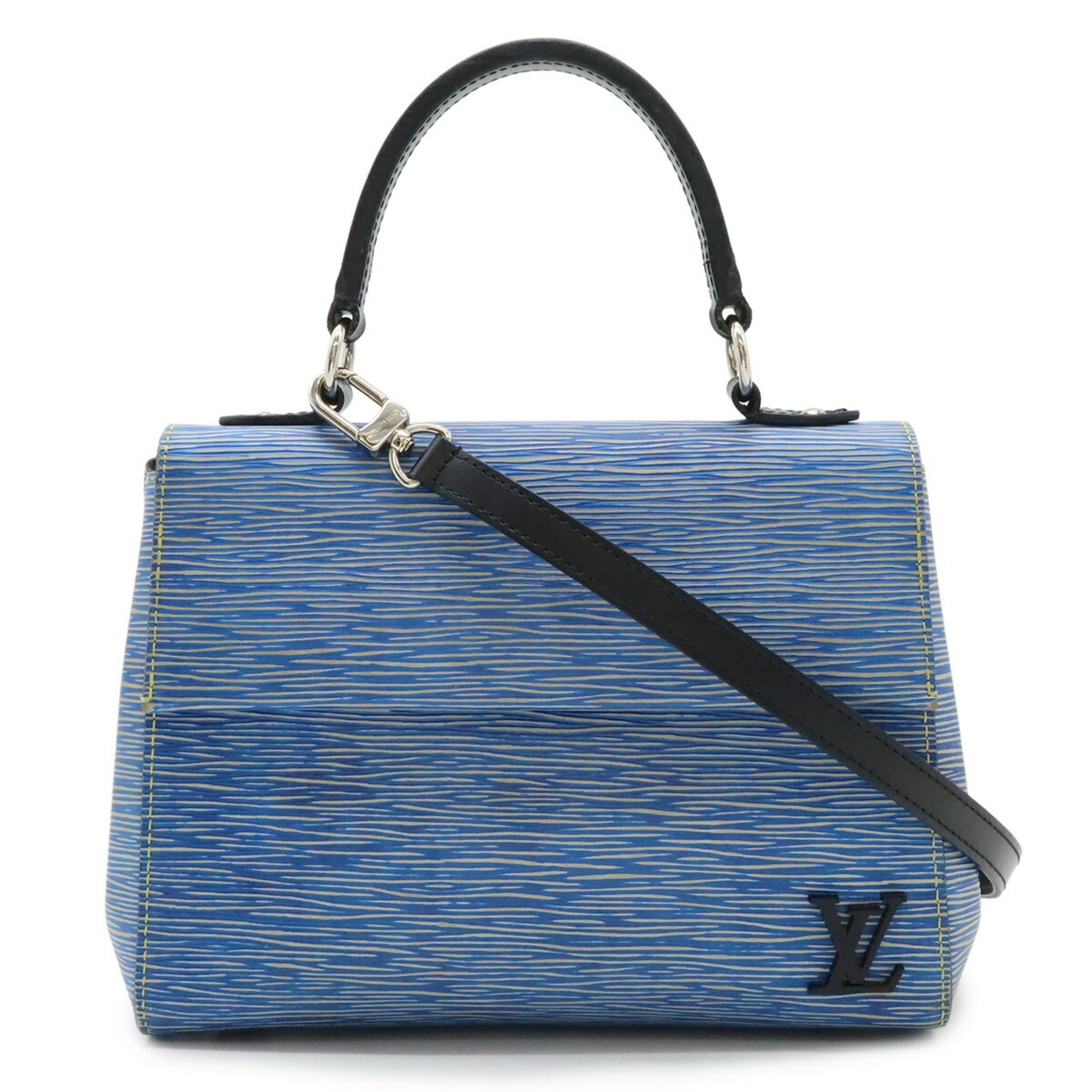 Louis Vuitton Blue Epi Leather Handbag Shoulder Bag