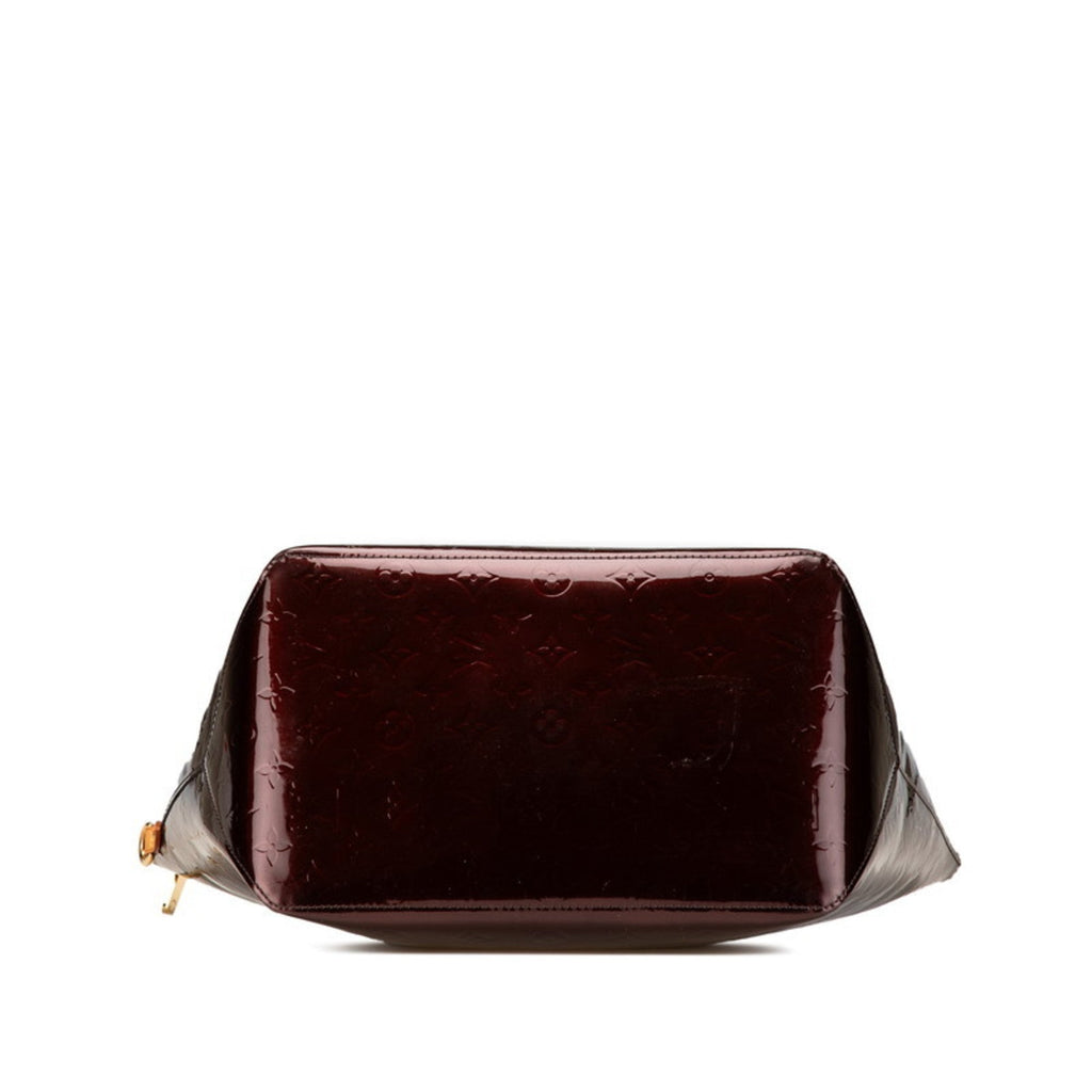 Louis Vuitton Amarante Brown Patent Leather Leather Handbag Shoulder Bag