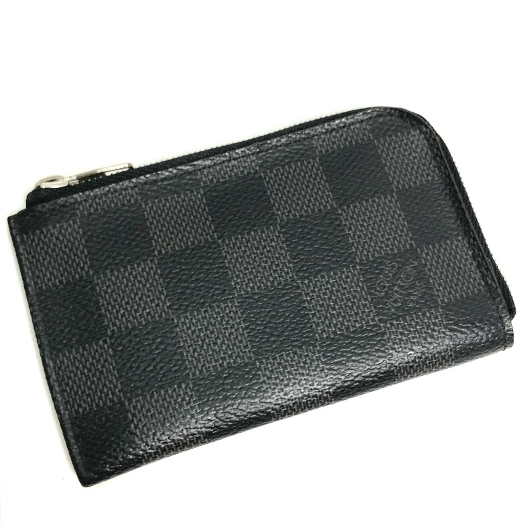 Louis Vuitton Black Damier Graphite Coin Purse/Coin Case