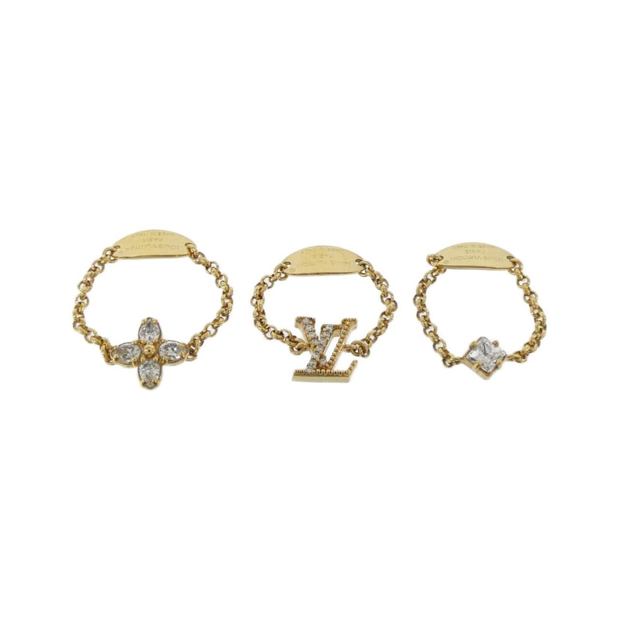 Louis Vuitton Gold Clear Band Ring
