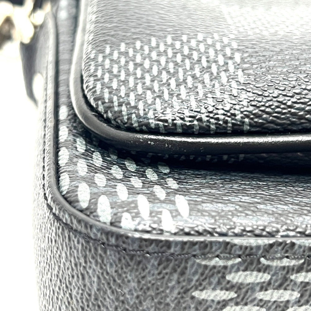 Louis Vuitton Black Galle Damier Graphite Shoulder Bag