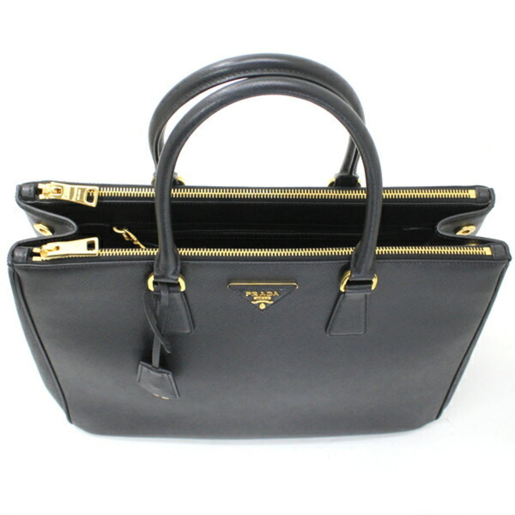 Prada Black Nero Saffiano Lux Handbag Shoulder Bag Tote Bag