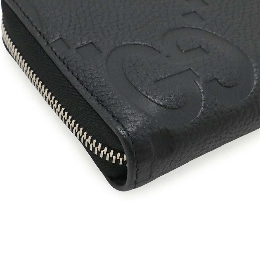Gucci Black Leather Long Wallet (Bi-Fold) (Pre-Owned)