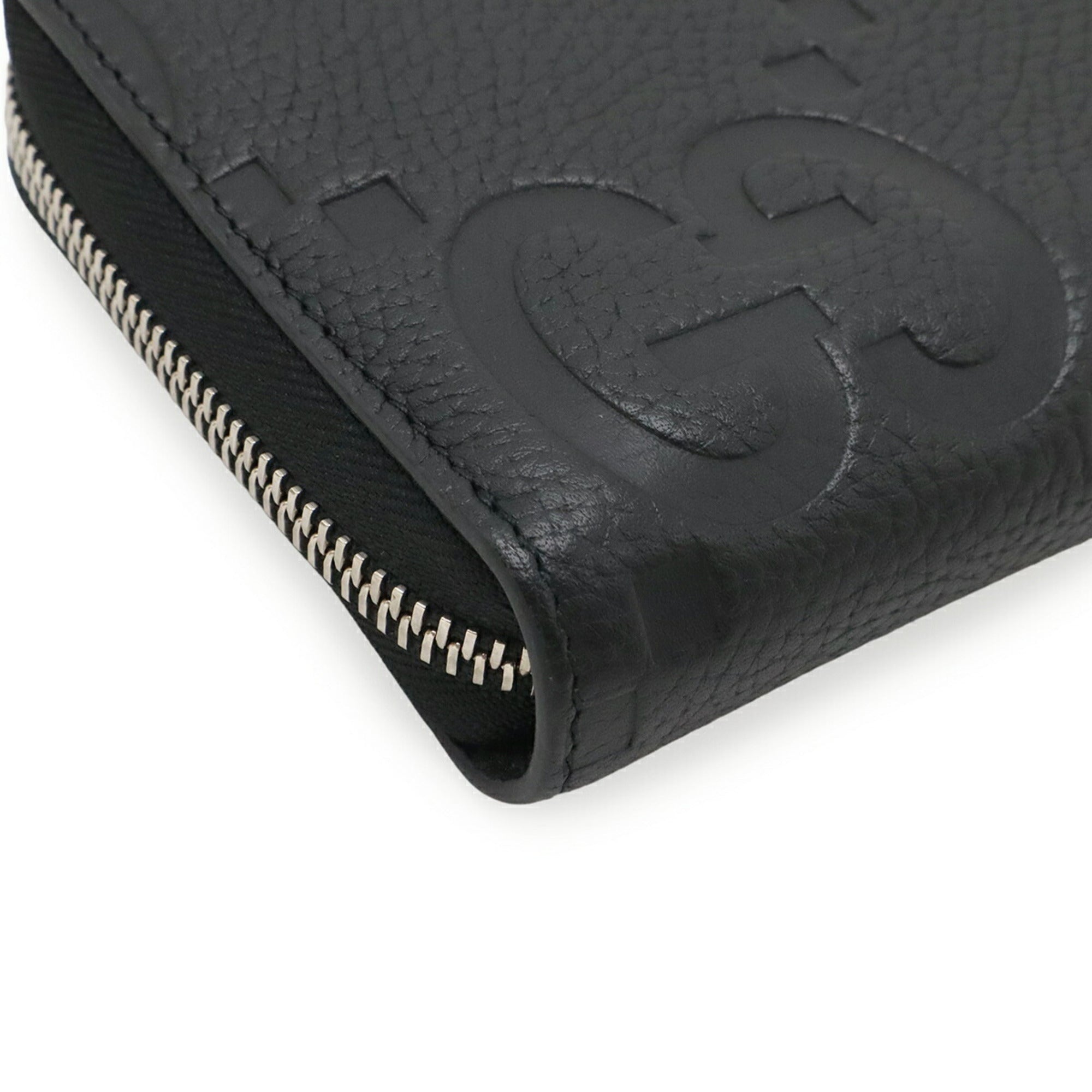 Gucci Black Leather Long Wallet (Bi-Fold) (Pre-Owned)