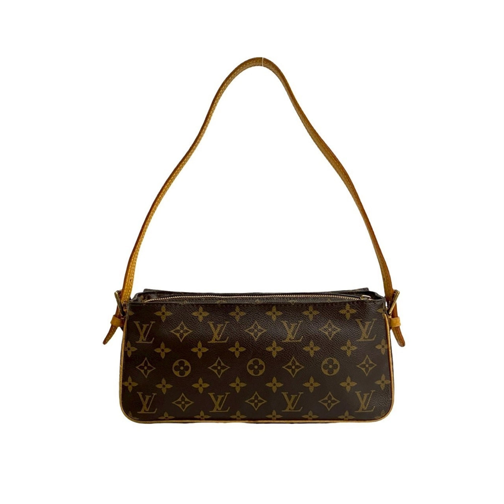 Louis Vuitton Brown Leather Shoulder Bag