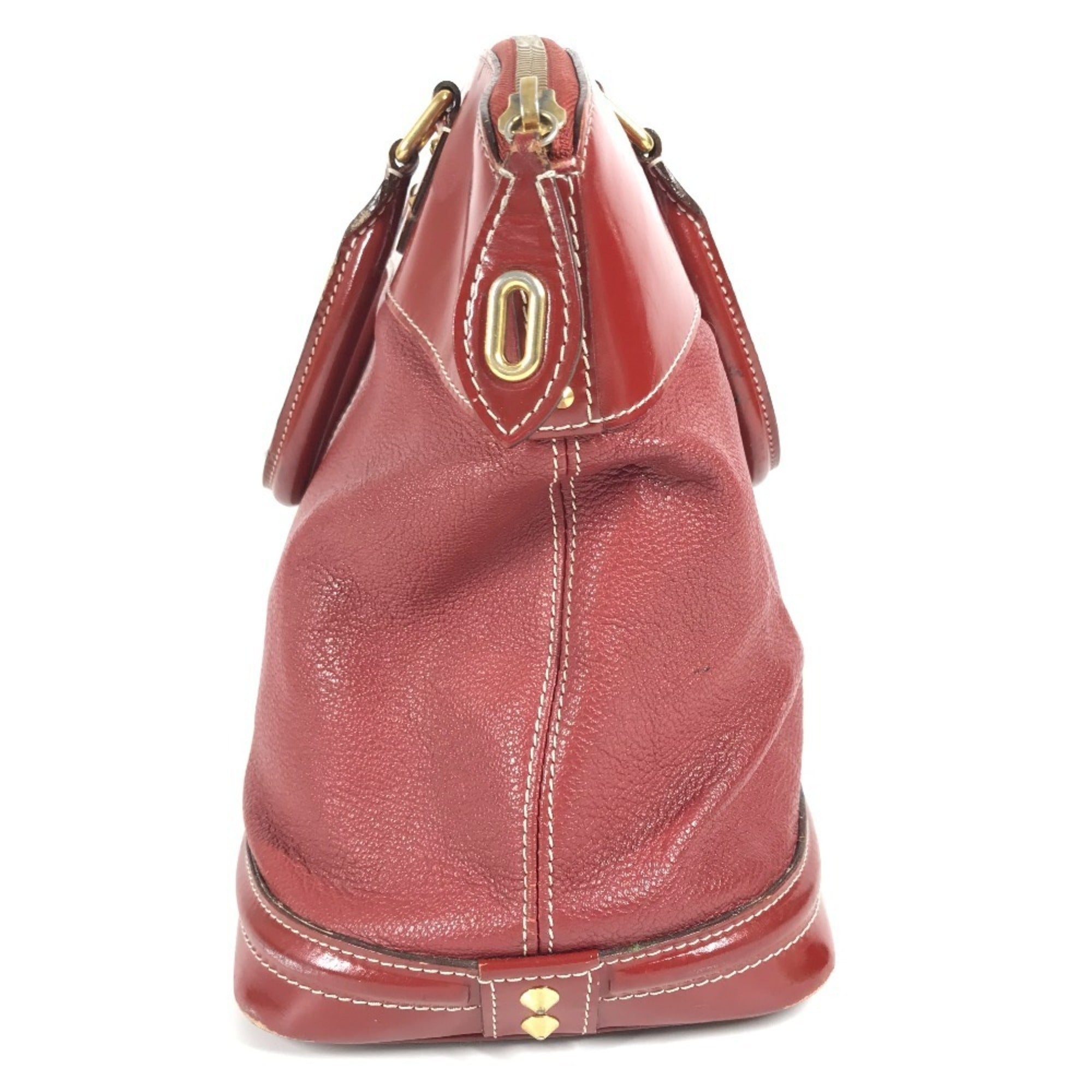 Louis Vuitton Red Color Tanami Suhali Leather Handbag Tote Bag