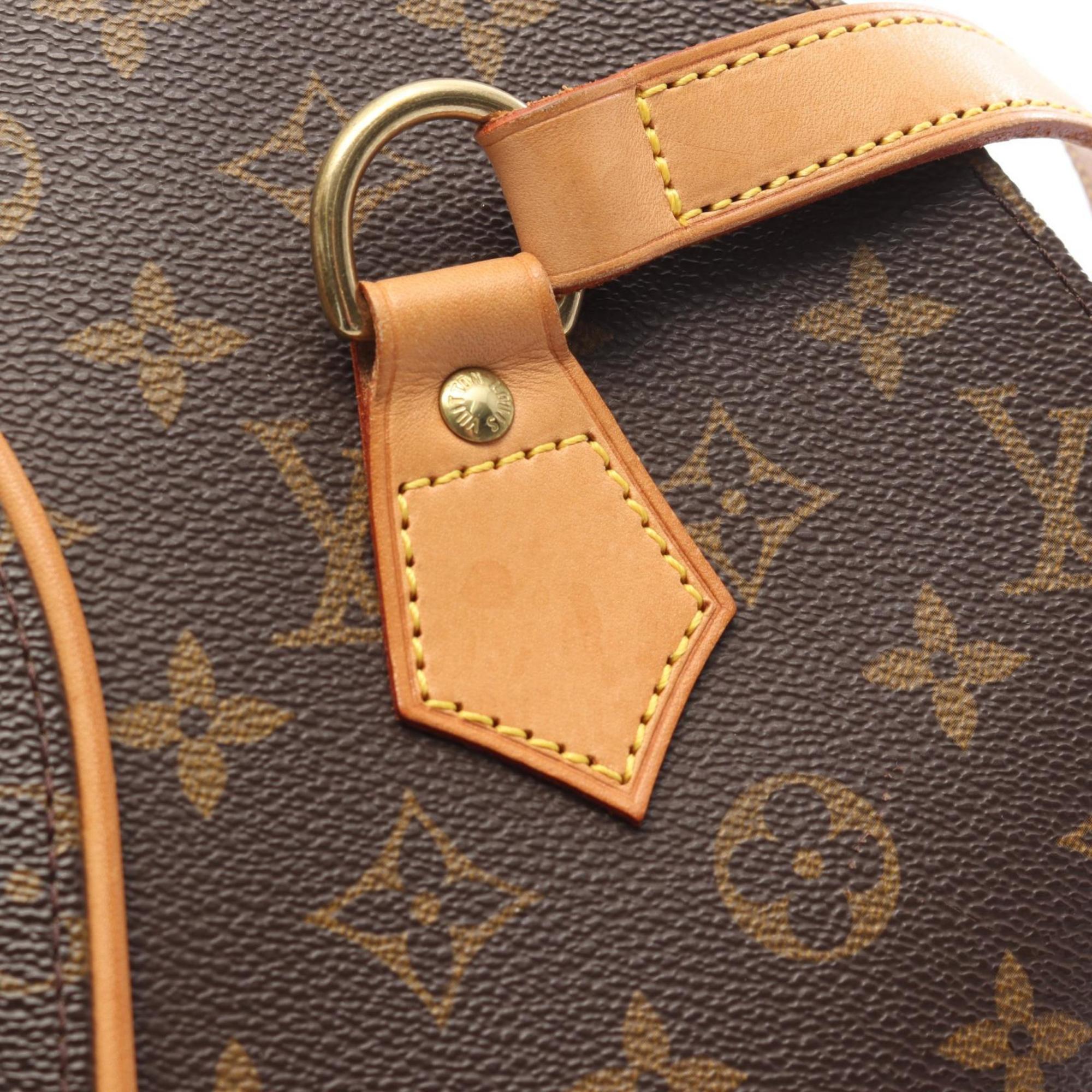Louis Vuitton Brown Coated Canvas Leather Shoulder Bag