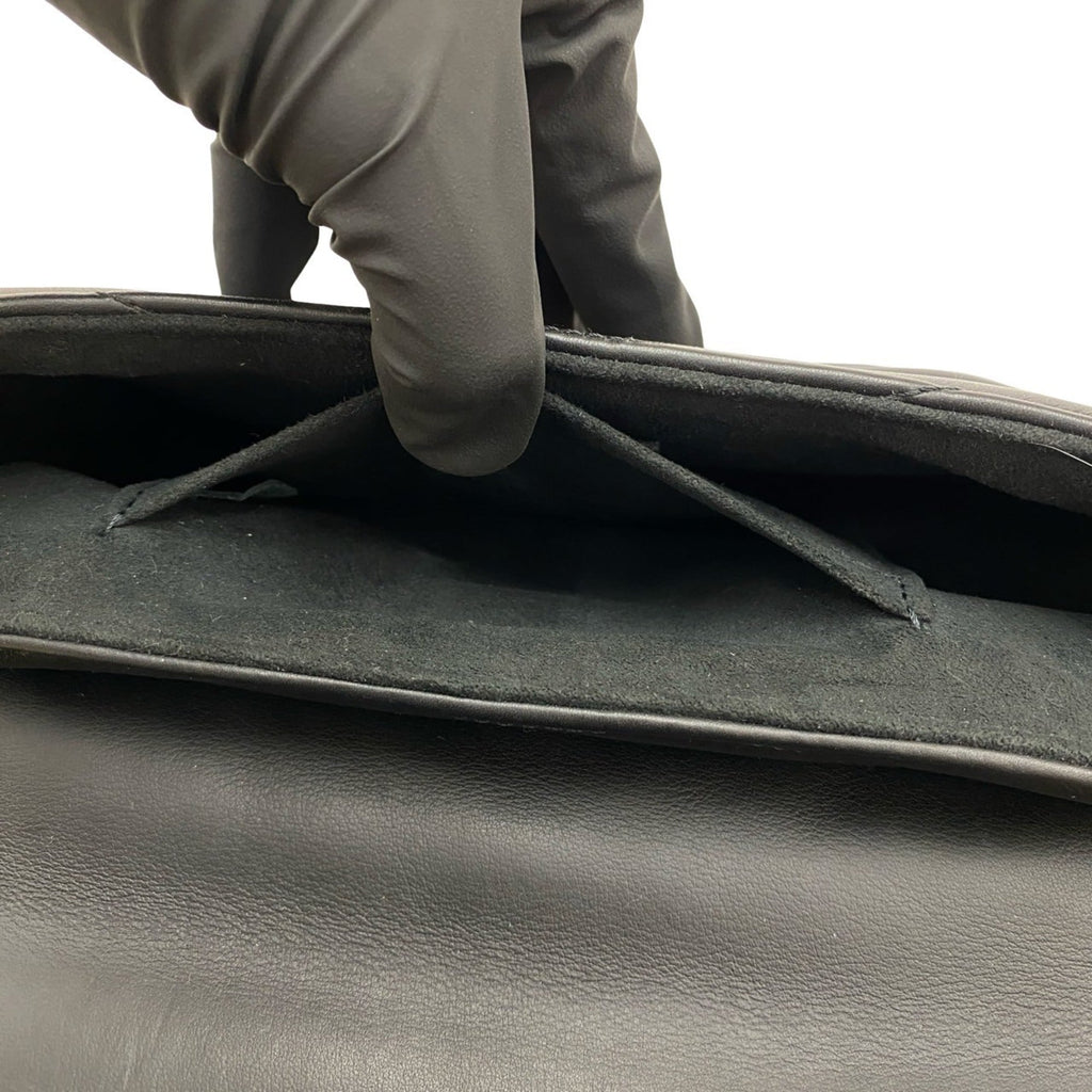 Louis Vuitton Black Leather Handbag Shoulder Bag