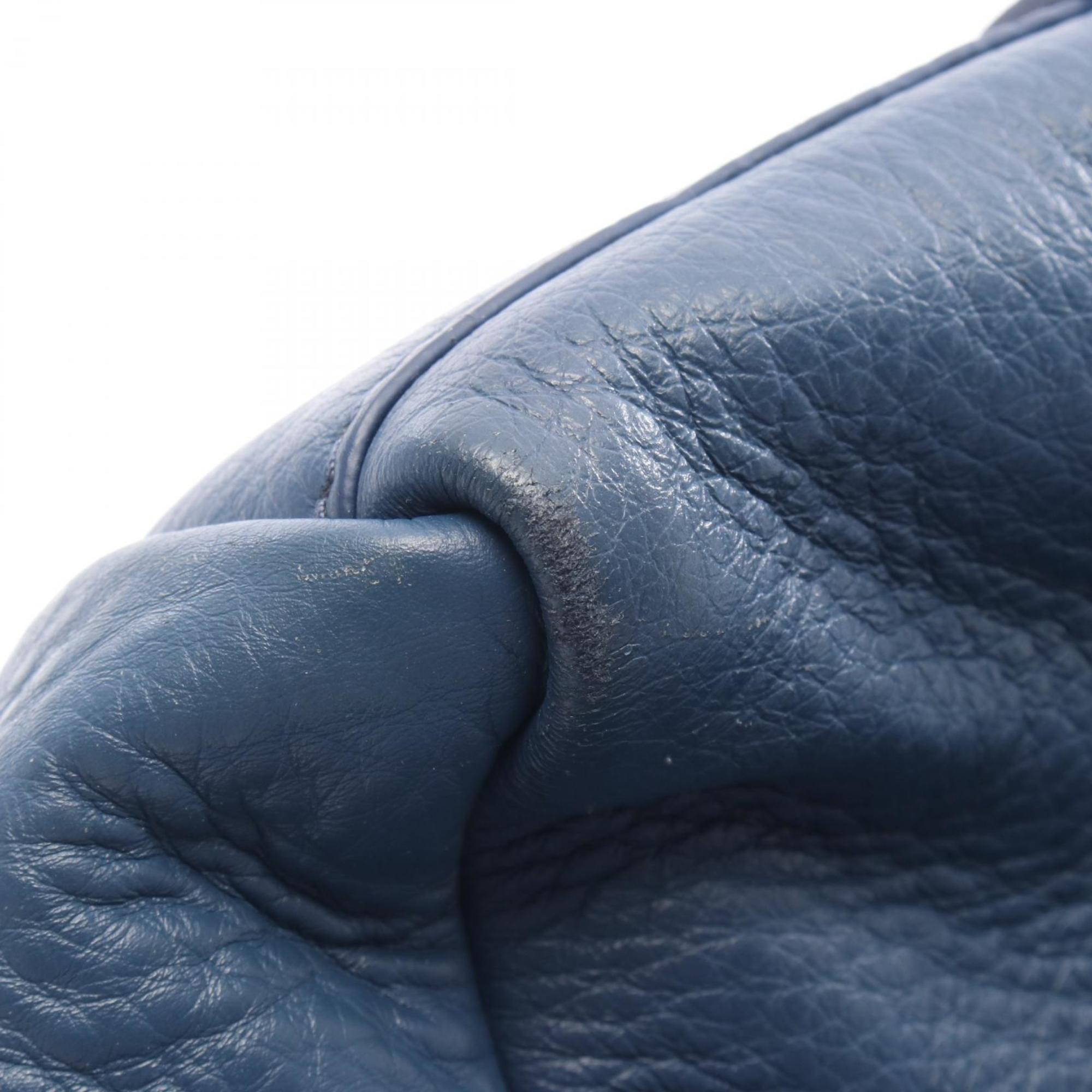 Balenciaga Blue Leather Tote