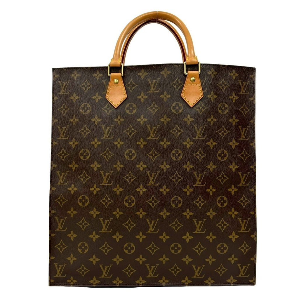 Louis Vuitton Brown Leather Pvc Handbag Tote Bag