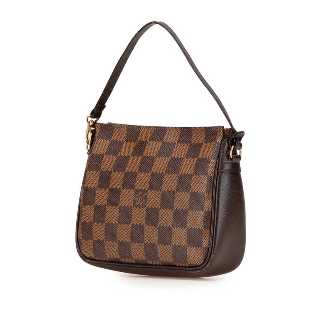 Louis Vuitton Brown Pvc Leather Handbag Pouch