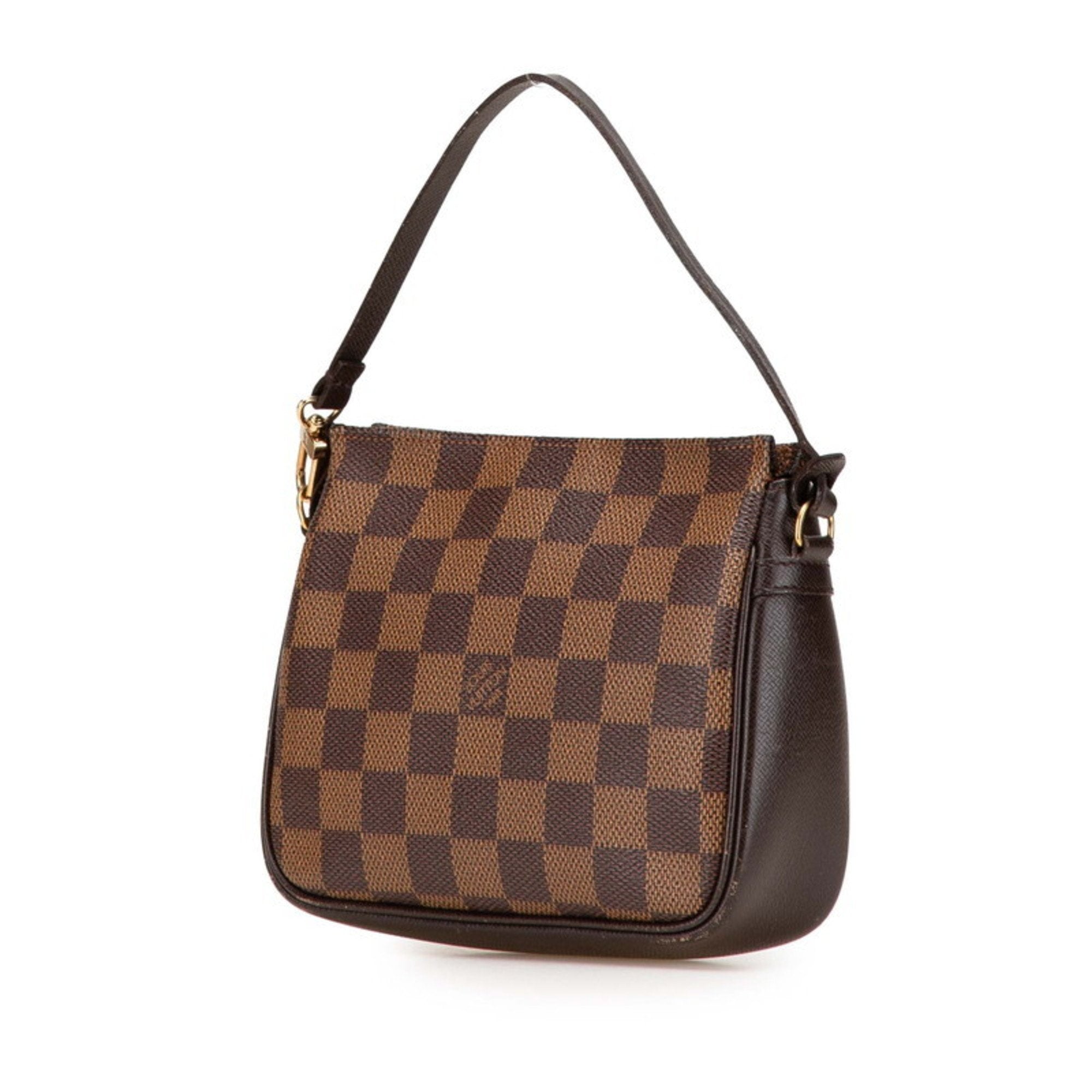 Louis Vuitton Brown Pvc Leather Handbag Pouch