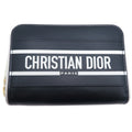 Christian Dior Black White Leather Coin Purse/Coin Case (Pre-Owned)