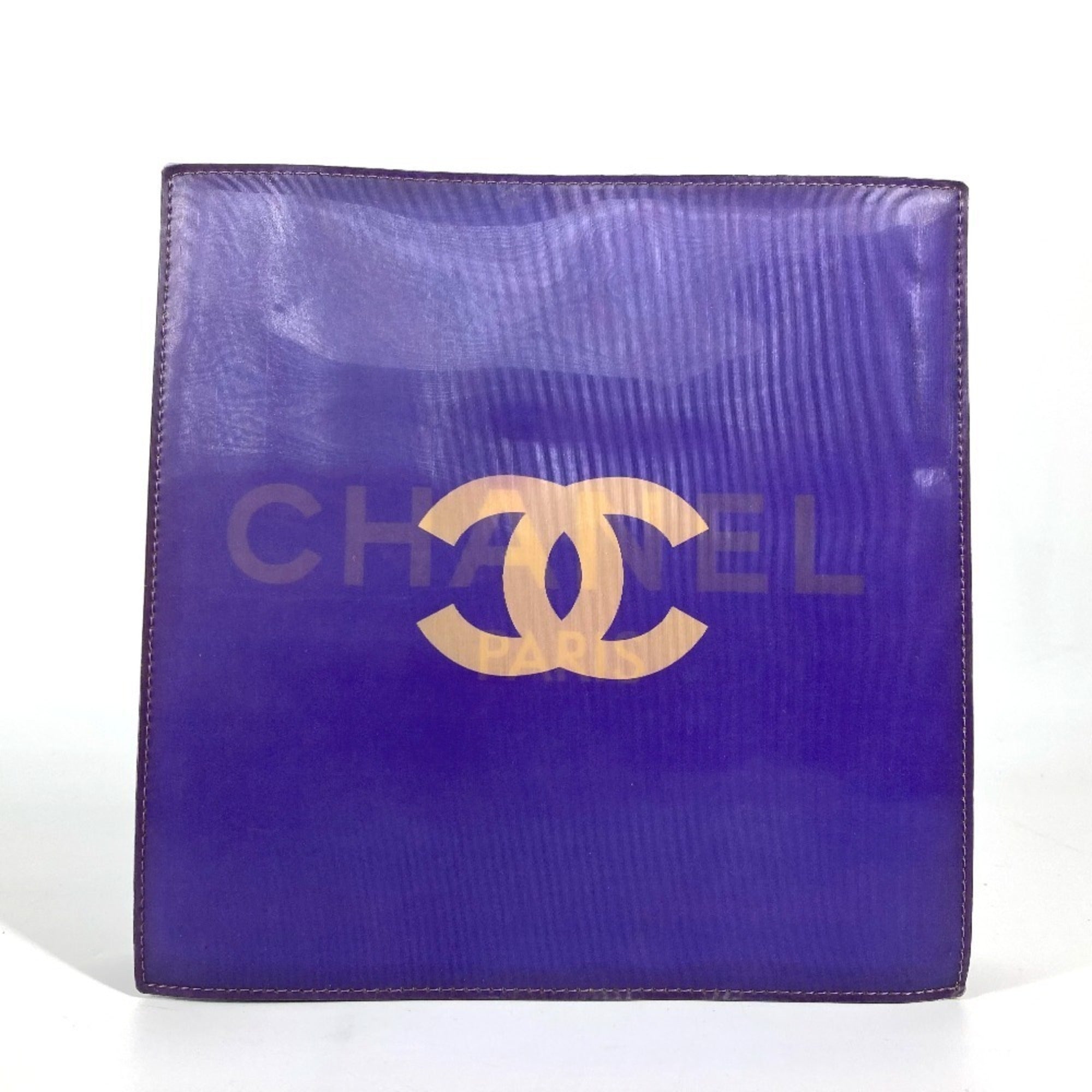 Chanel Purple Pvc Leather Shoulder Bag