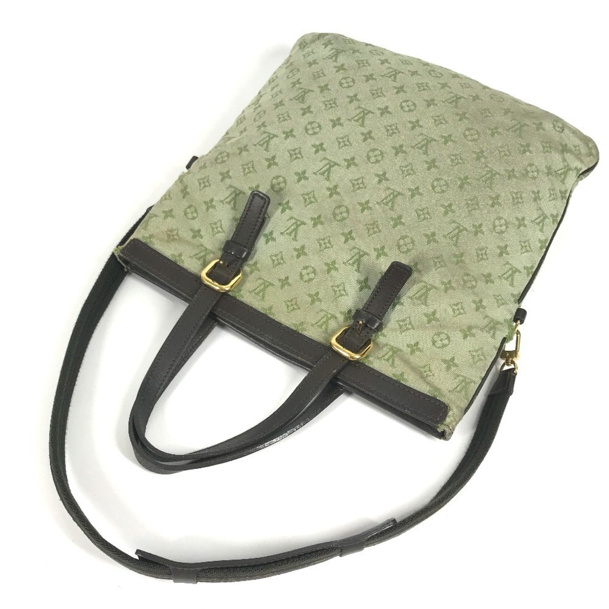 Louis Vuitton Galle Khaki Monogram Monogram Mini Handbag Shoulder Bag Tote Bag