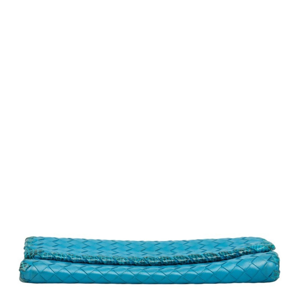 Bottega Veneta Intrecciato Blue Intrecciato Coin Purse/Coin Case