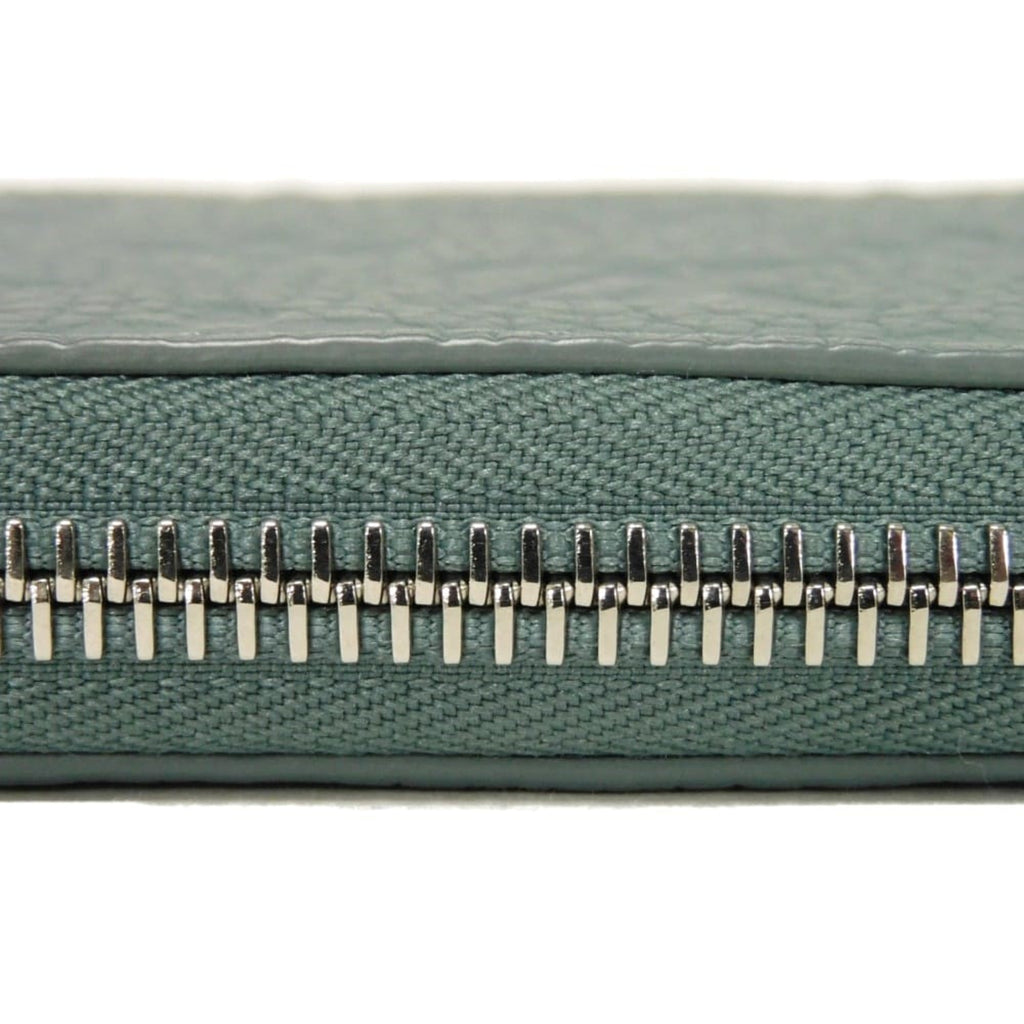 Louis Vuitton Green Leather Long Wallet